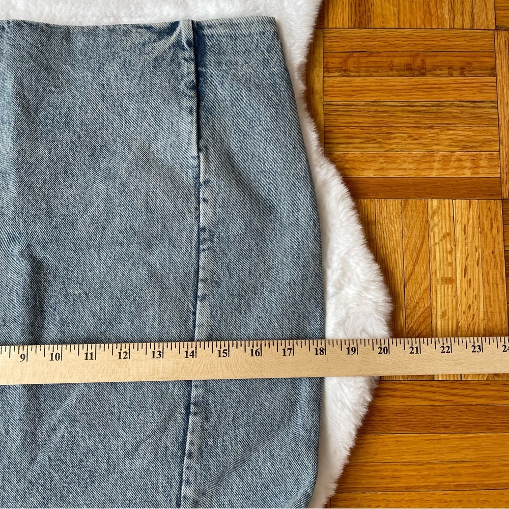 KHAITE denim Jean maxi skirt size 29 - Picture 9 of 11